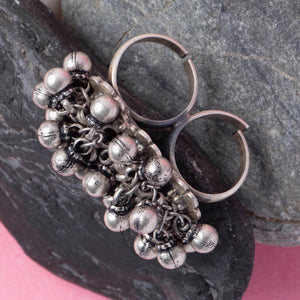 2 Finger Silver Ring - Angaja Silver