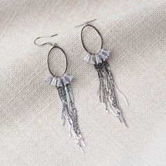 American Diamond Silver Earrings