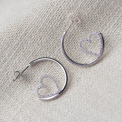 American Diamond Silver Earrings