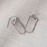 American Diamond Silver Earrings - Angaja Silver