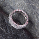 American Diamond Silver Ring - Angaja Silver