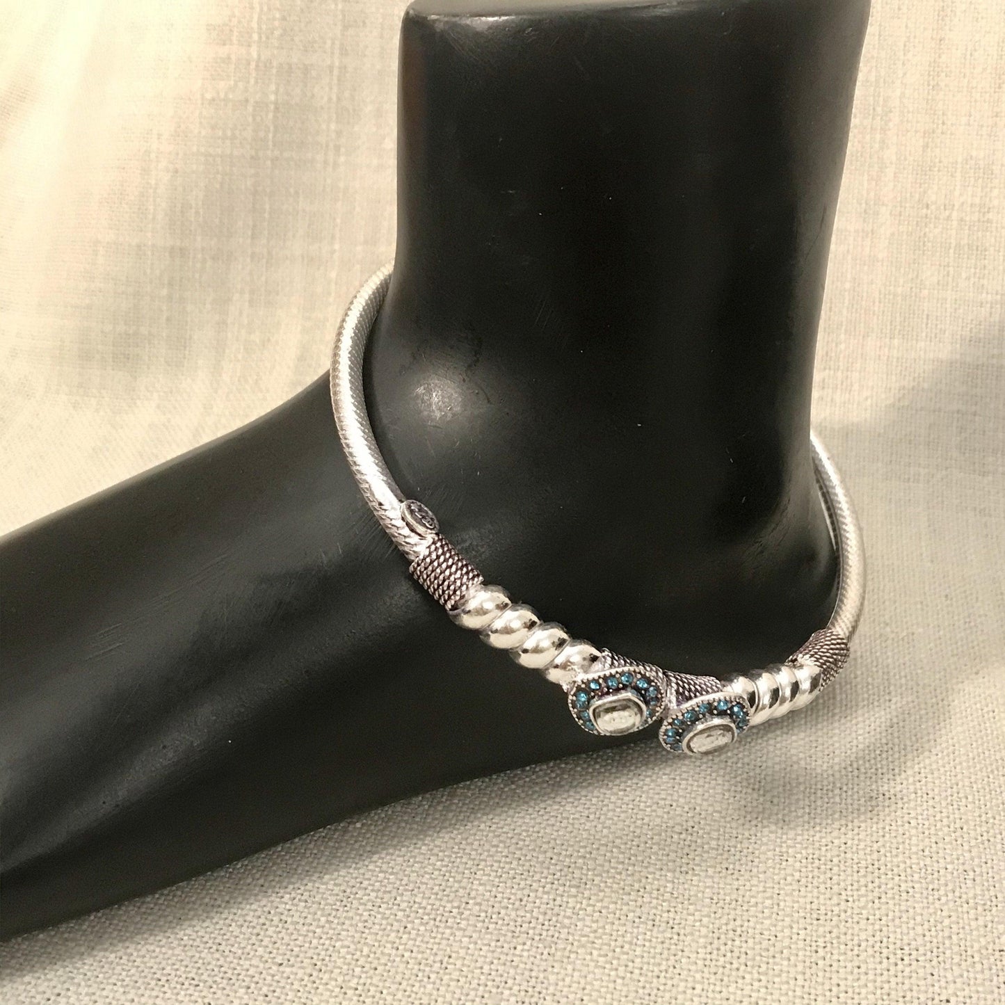 Anklet Kada - Single Piece - Angaja Silver