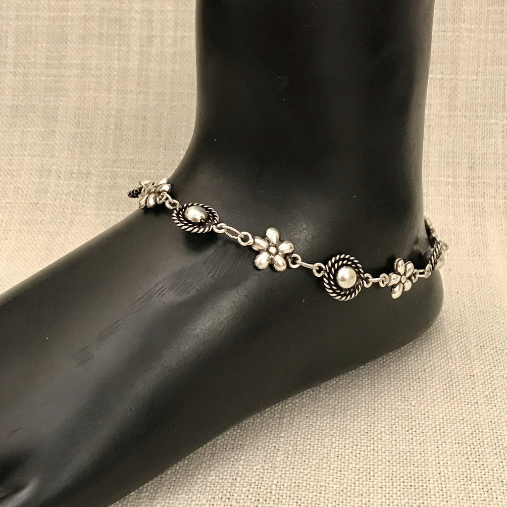 Anklet- Pair - Angaja Silver