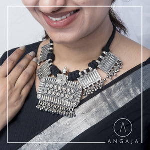 Antique Tribal Silver Necklace - Angaja Silver