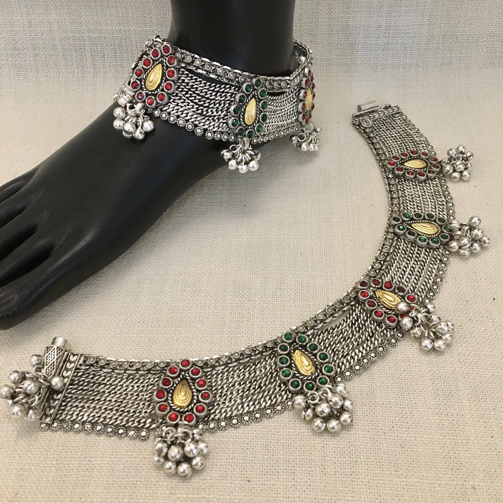 Bridal Pajeb - Angaja Silver