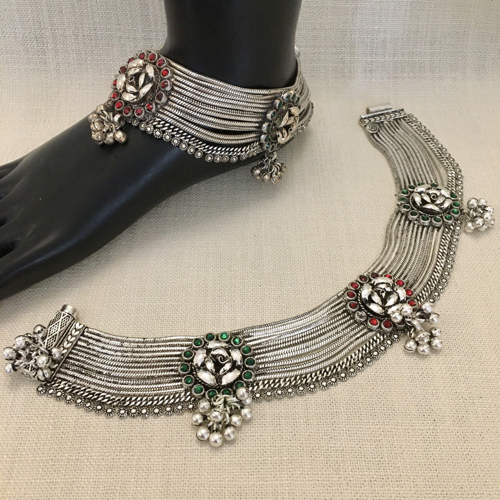 Bridal Pajeb - Angaja Silver