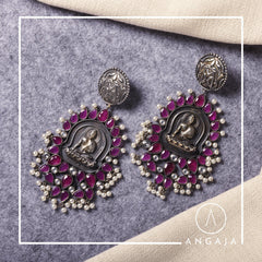 Buddha Red Onyx Silver