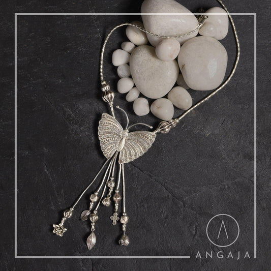 Butterfly Necklace - Angaja Silver