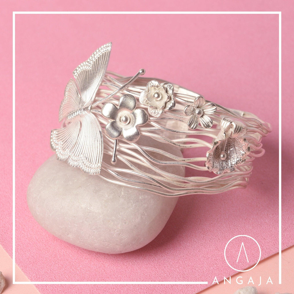 Butterfly Silver Bracelet - Angaja Silver