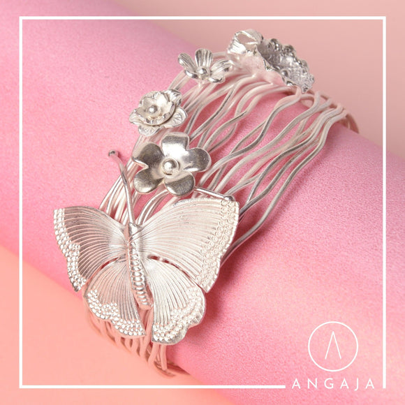 Butterfly Silver Bracelet - Angaja Silver