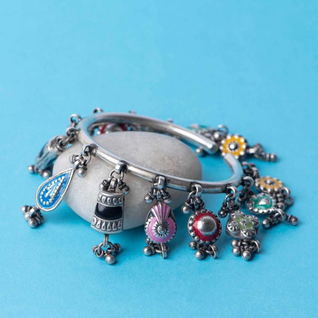 Charms Silver Bracelet - Angaja Silver