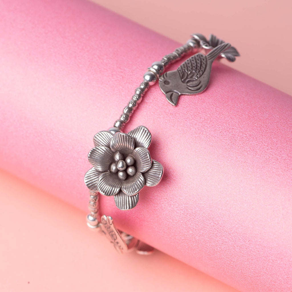 Charms Silver Bracelet - Angaja Silver