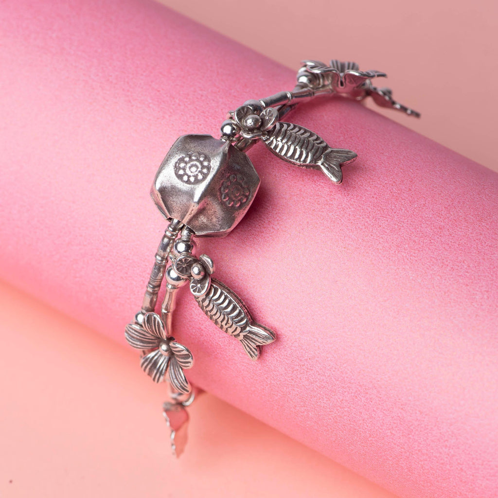 Charms Silver Bracelet - Angaja Silver