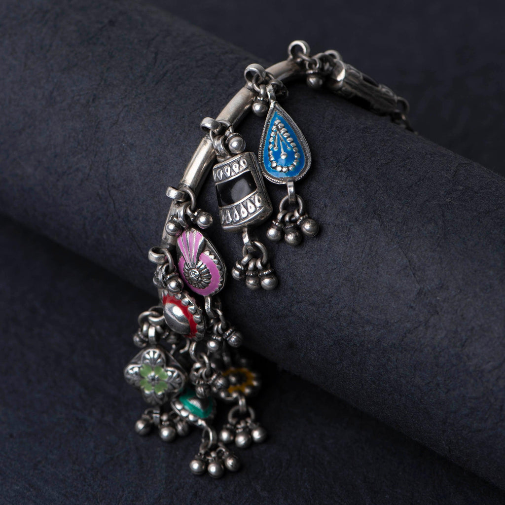 Charms Silver Bracelet - Angaja Silver