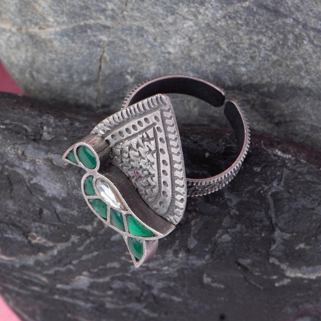 Cocktail Silver Ring - Angaja Silver