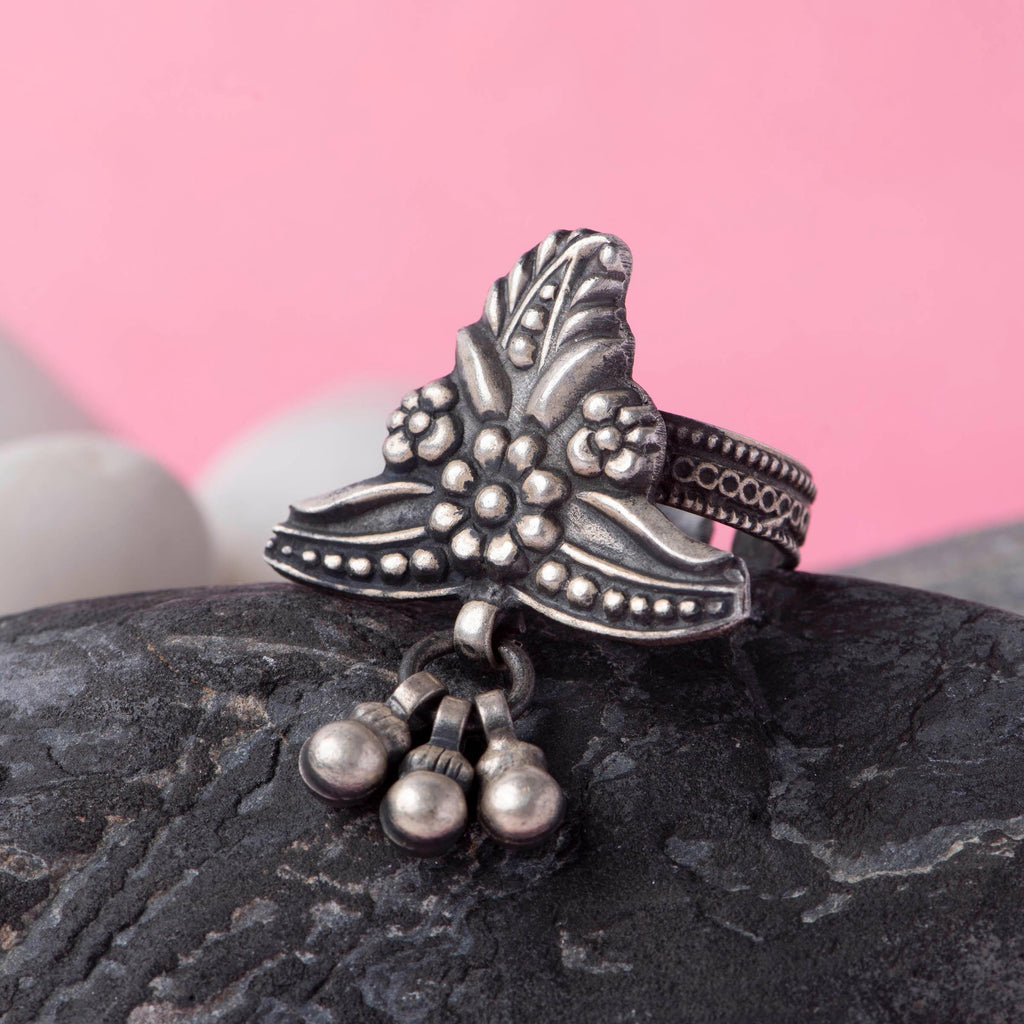 Cocktail Silver Ring - Angaja Silver