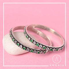 Cut Stone Bangles