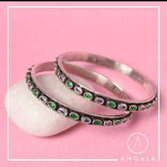 Cut Stone Bangles