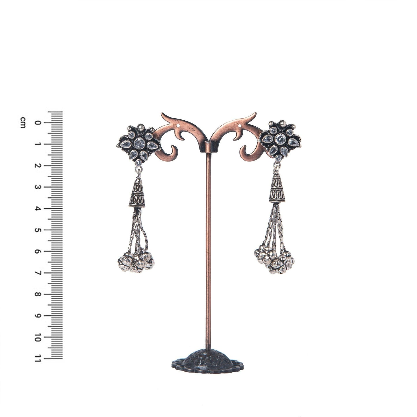 Cut Stone Earring - Angaja Silver