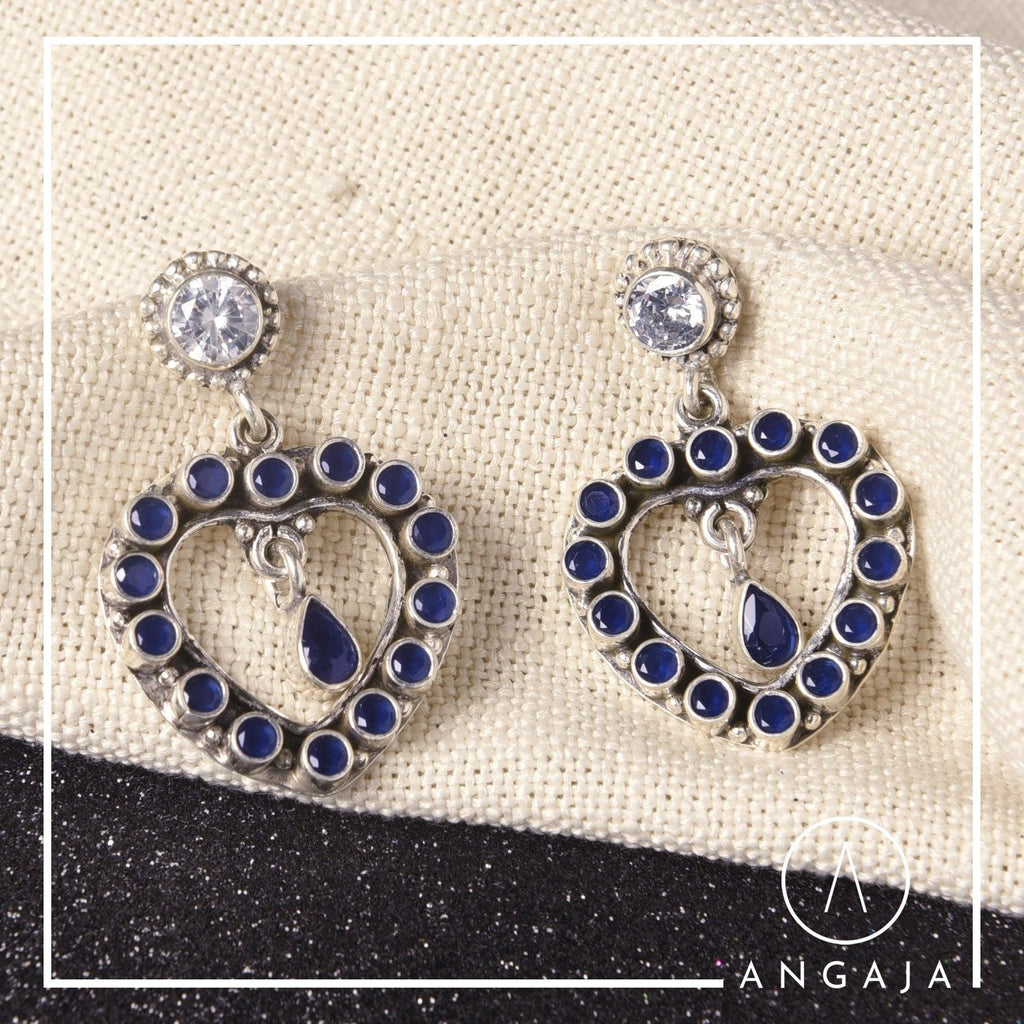 Cutstone Earring - Angaja Silver