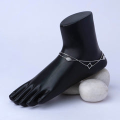 Silver Anklet - Pair