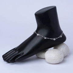 Silver Anklet - Pair