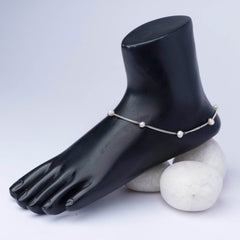 Silver Anklet - Pair