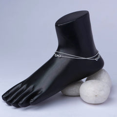 Silver Anklet - Pair
