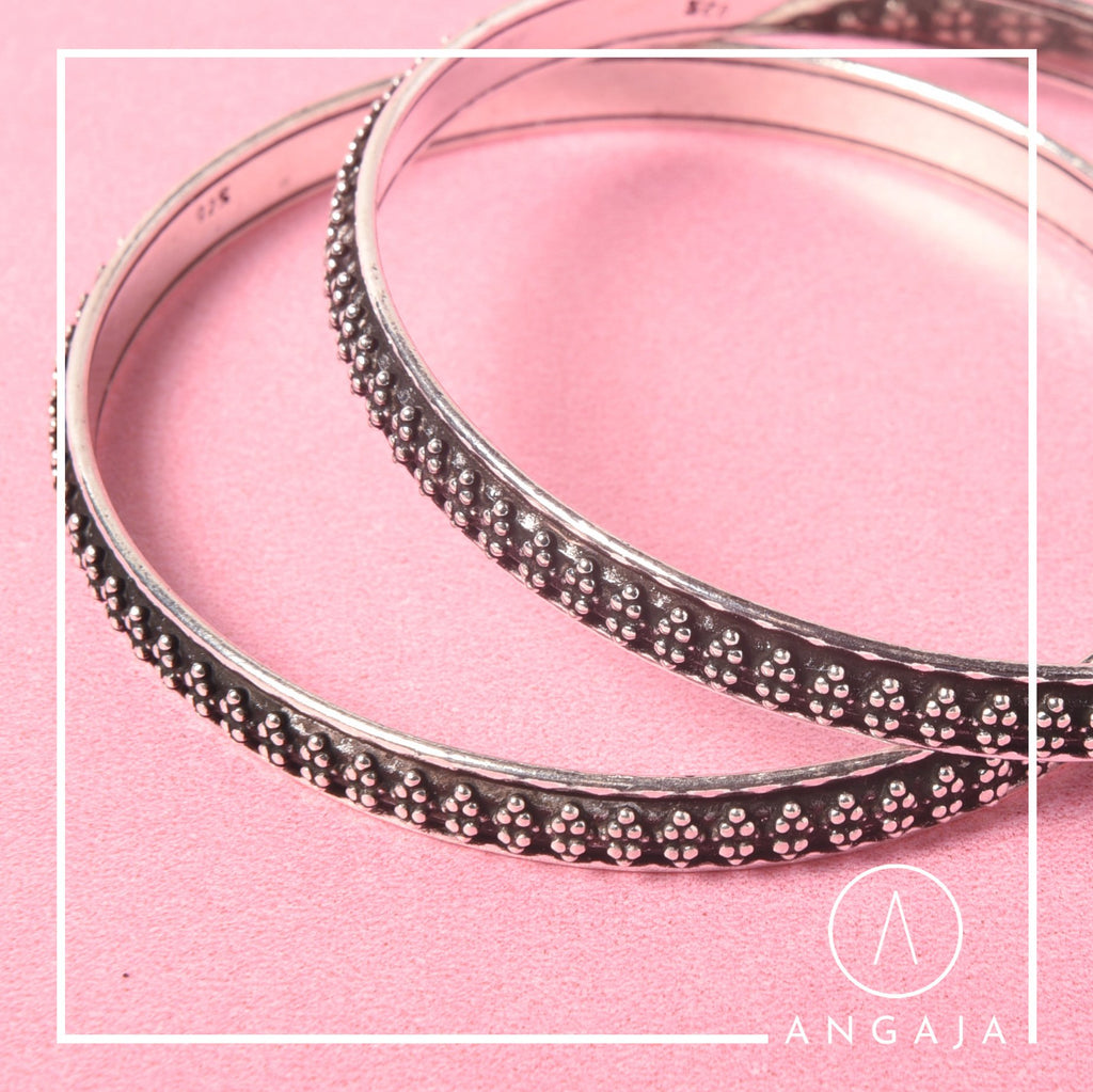 Silver Bangles - Angaja Silver