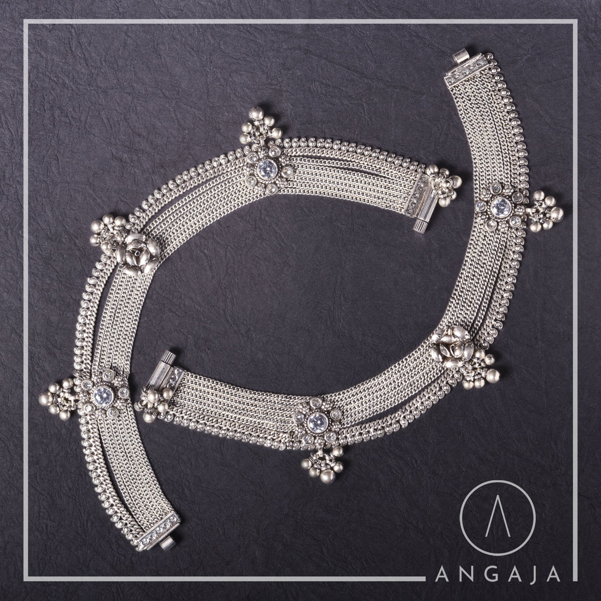 Bridal Pajeb - Angaja Silver