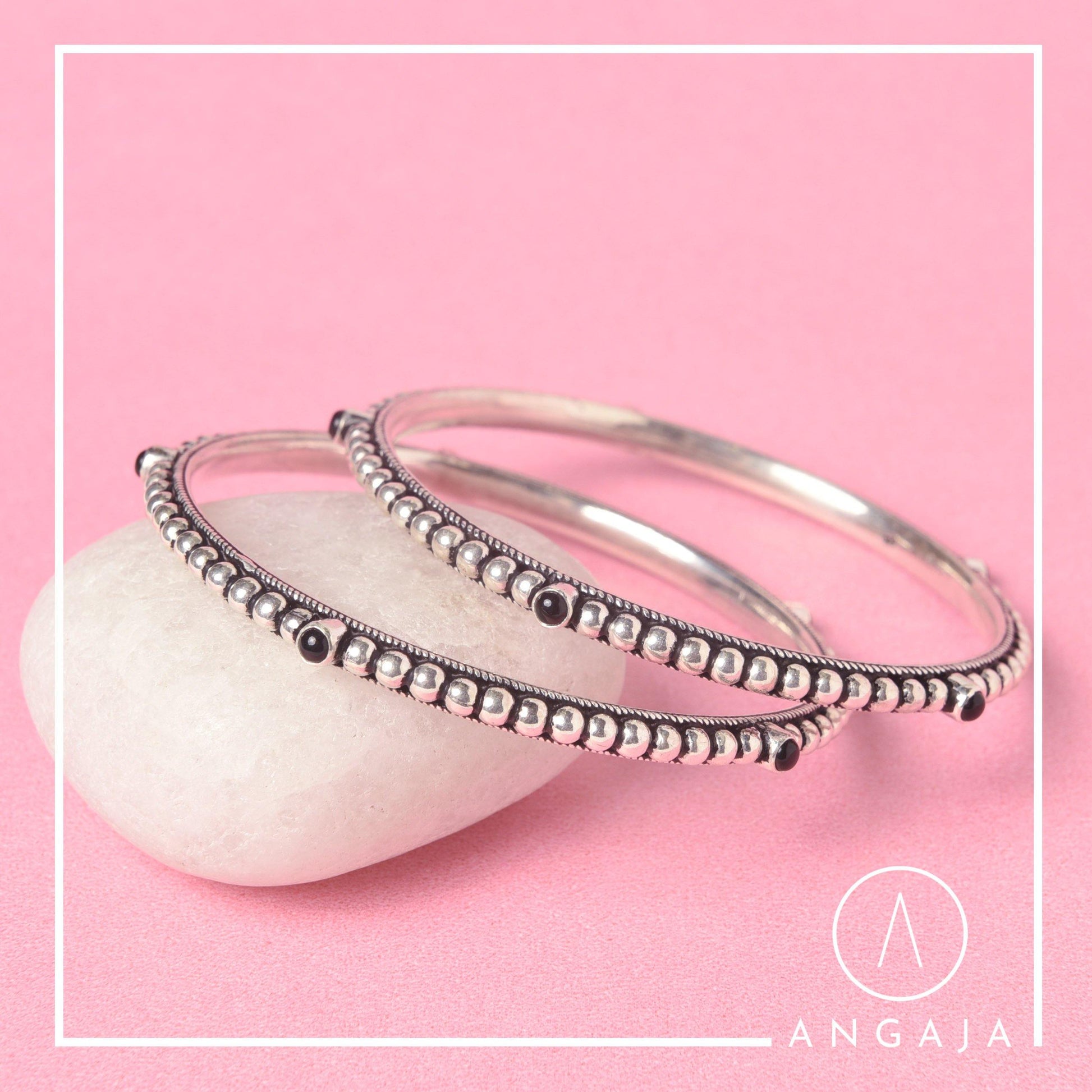 Silver Bangles - Angaja Silver