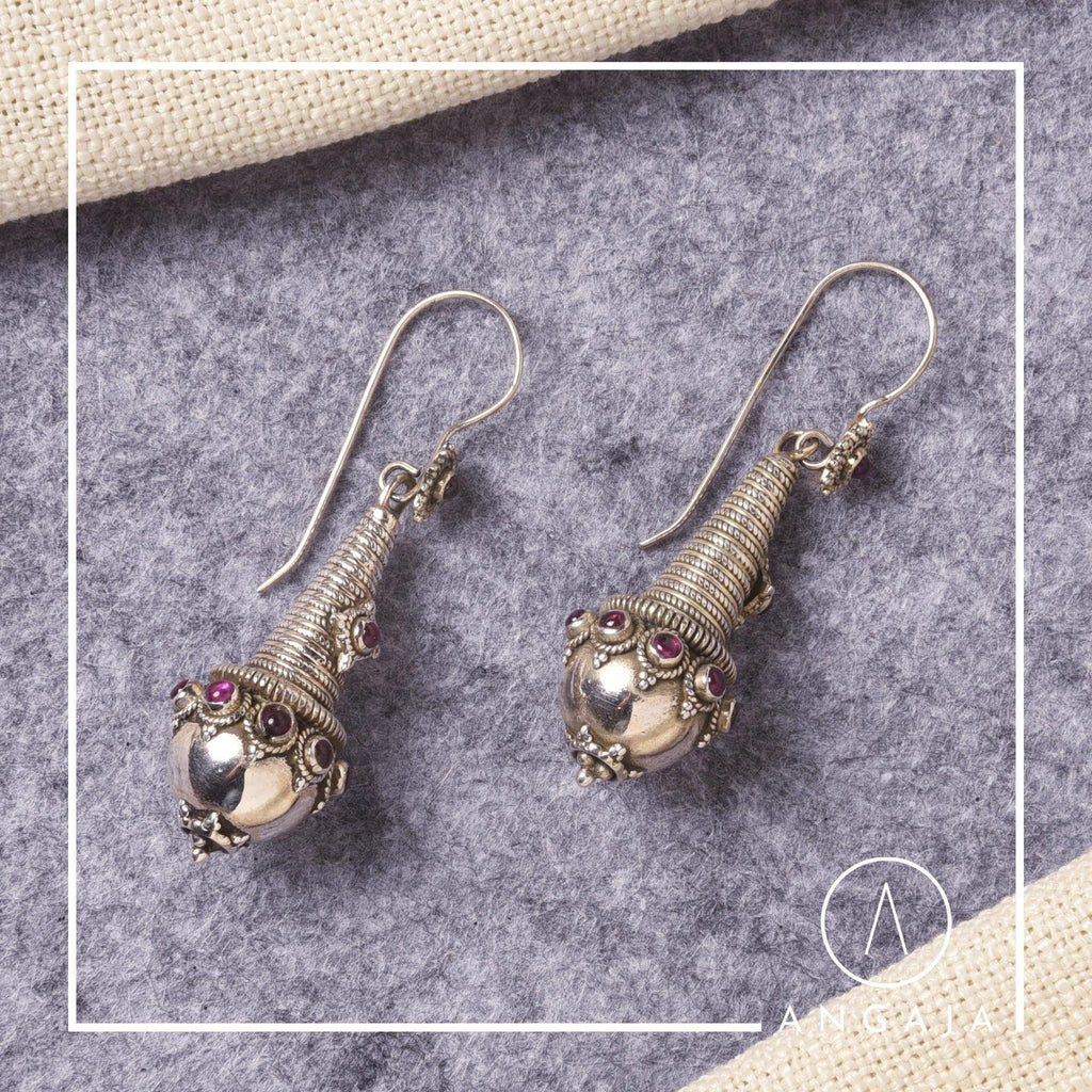 Earrings - Angaja Silver