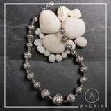 Silver Beads Necklace - Angaja Silver