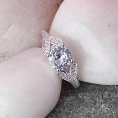 American Diamond Silver Ring