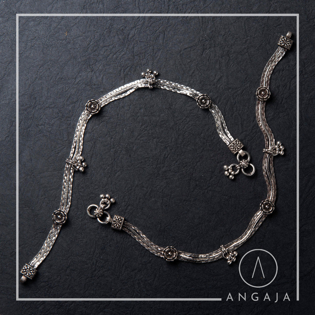 Silver Pajeb / Anklet - Angaja Silver