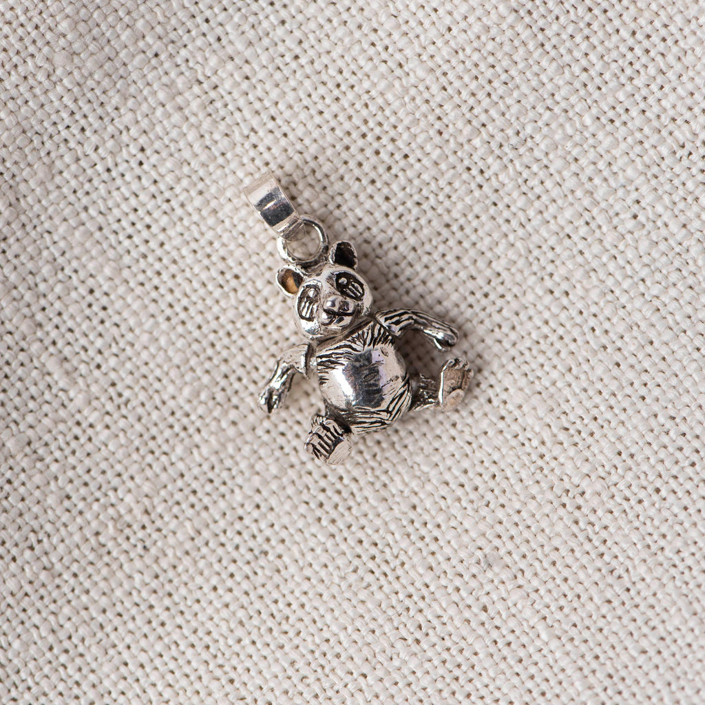 Silver Teddy Bear Pendant - Angaja Silver