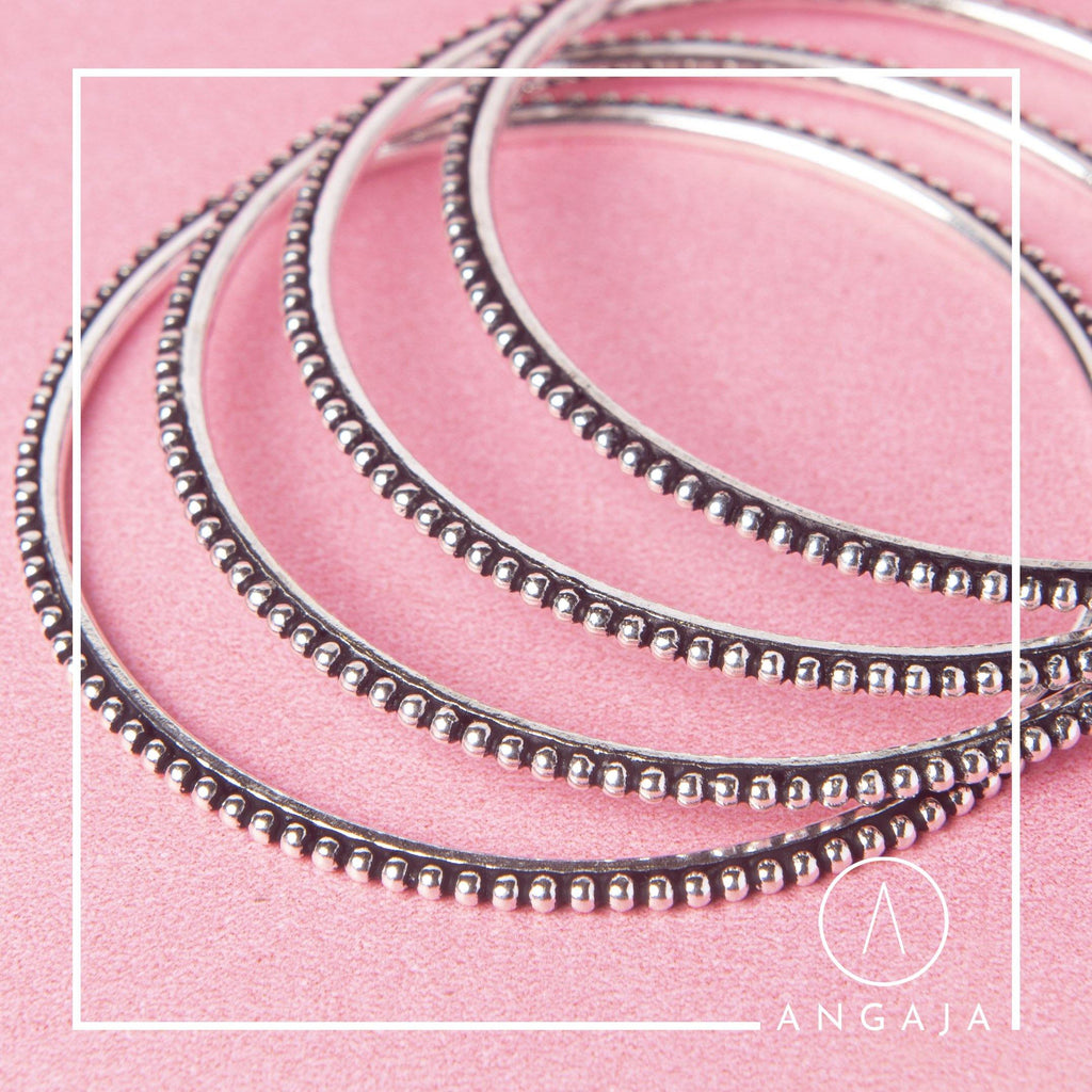 Silver Bangles - Angaja Silver