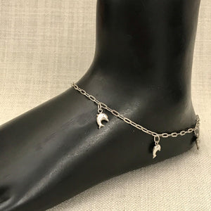 Dolphin Anklet - Angaja Silver