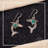 Dolphin Shell Silver Earring - Angaja Silver