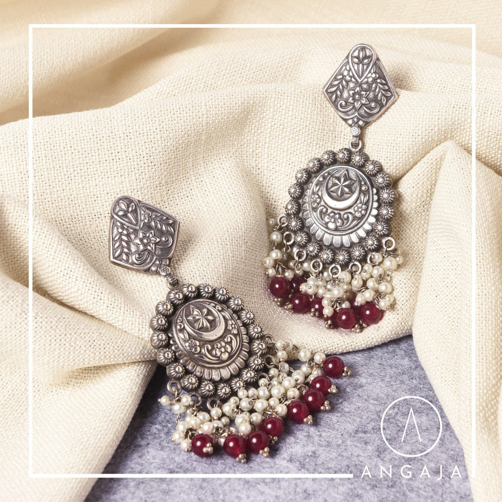 Earrings - Angaja Silver