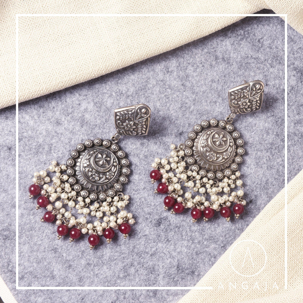 Earrings - Angaja Silver