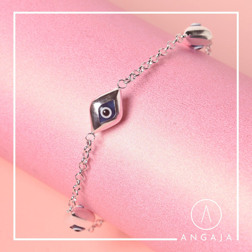 Evil Eye Bracelet - Angaja Silver