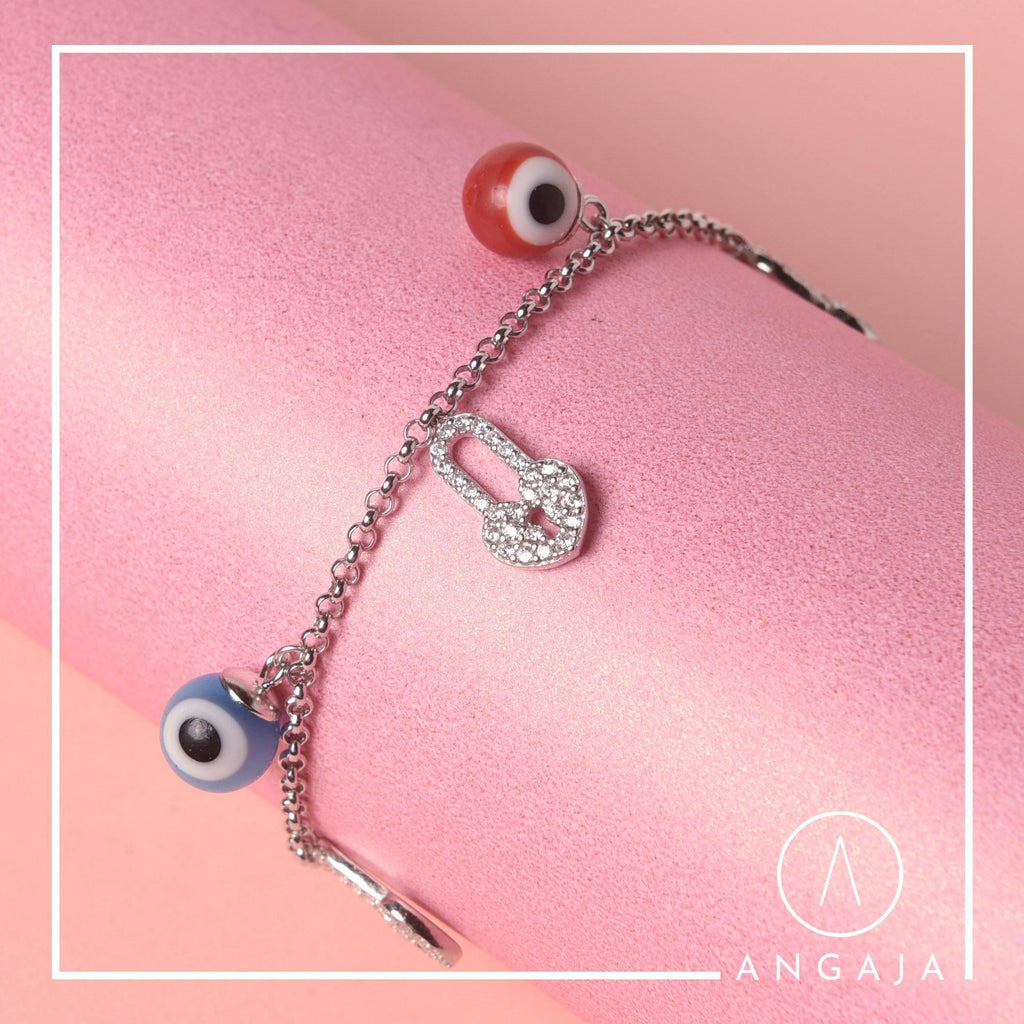 Evil Eye Bracelet - Angaja Silver