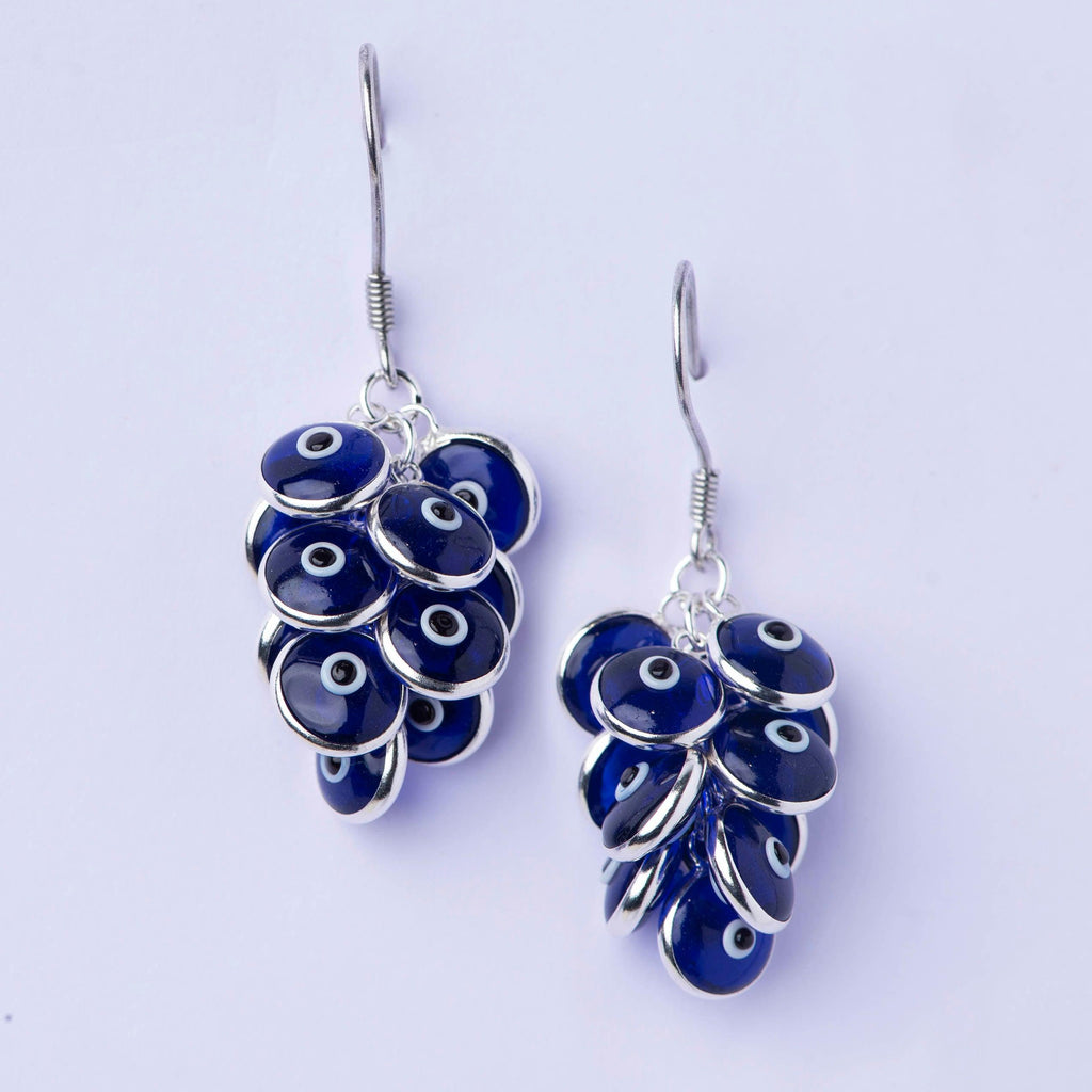 Evil Eye Earrings - Angaja Silver