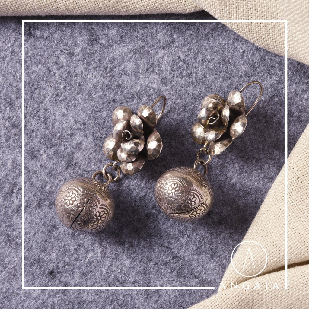 Flower earring - Angaja Silver