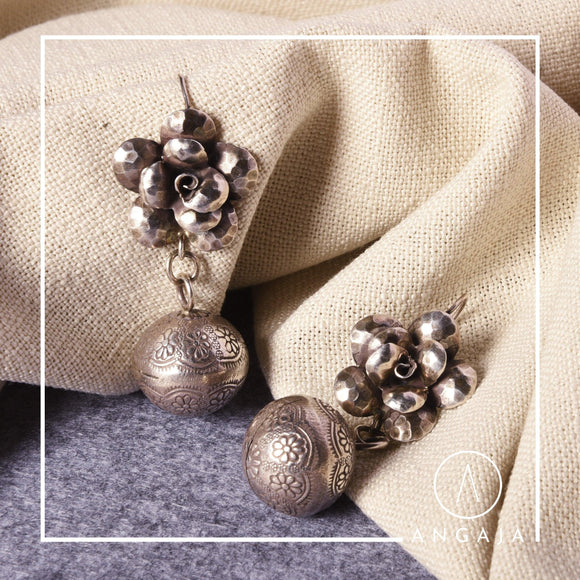 Flower earring - Angaja Silver