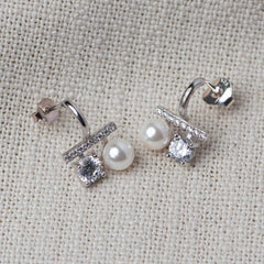 Fresh Water Pearl Silver Earrings