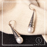 Fresh Water Pearl Silver Earrings - Angaja Silver