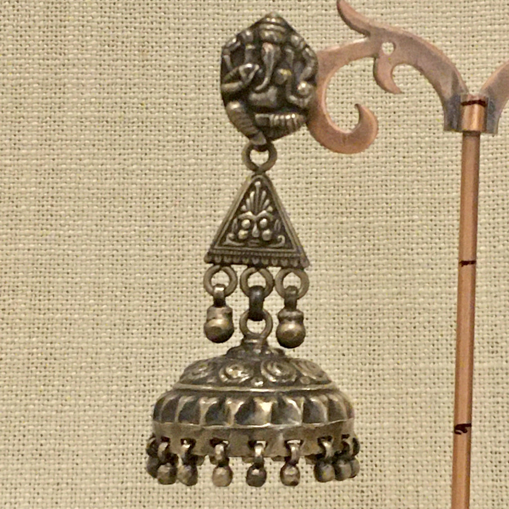 Ganesh Jhumka - Angaja Silver