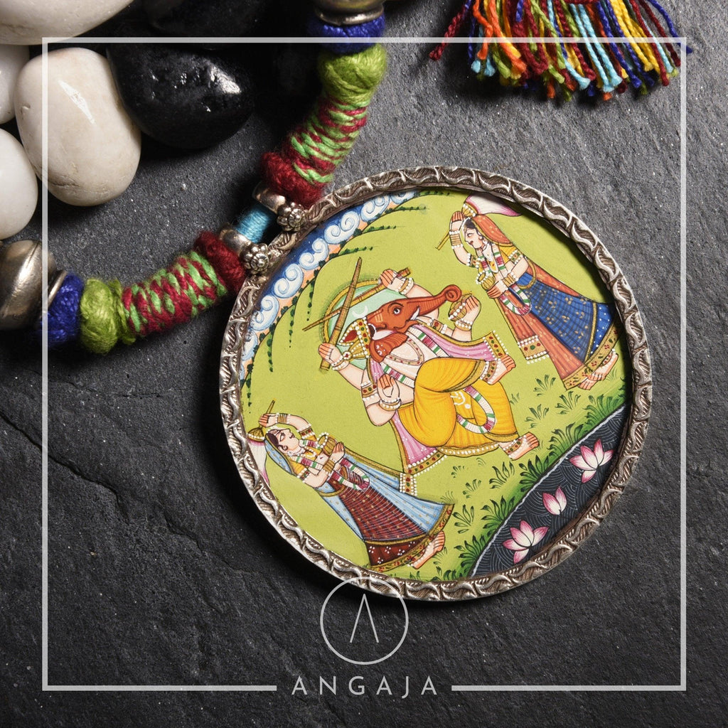 Ganesha Necklace - Angaja Silver